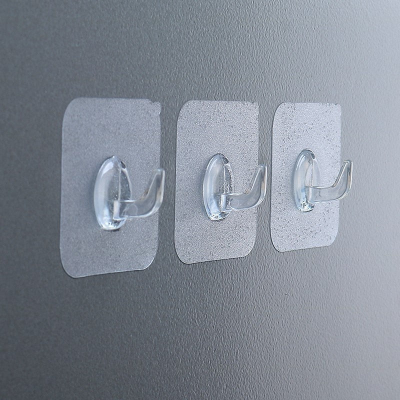 50/5Pcs Transparent Strong Self Adhesive Door Wall Hangers Hanging Kitchen Magic Bathroom Accessories Hook For Silicone Storage - TIKIJTRONICS 0 SPECIFICATIONSOrigin: Mainland ChinaNo. of Hooks: >10Material: PVC TIKIJTRONICS  (Store description)