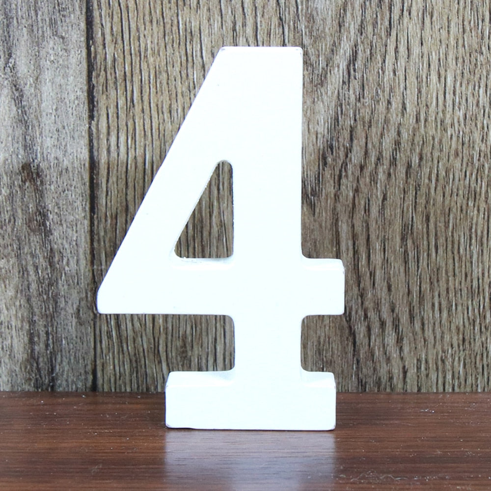 8 CM Letras Decorativas Grandes White Wooden Letters Home Decor Wedding Decoration DIY Personalised Name Design Free Standing - Premium 0 from TIKIJTRONICS - Just $0.75! Shop now at TIKIJTRONICS