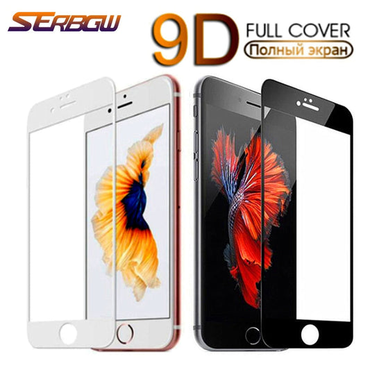 9D Safety Full Protection Glass For iPhone 7 8 6 6S 5 5S SE 2016 2020 Tempered Screen Protector For iPhone 6 6S 7 8 Plus Glass - TIKIJTRONICS 0 SPECIFICATIONSType: Front FilmOrigin: Mainland ChinaNO_NAME_246679250: iPhone 7Features: Anti Blue-rayCompatible Brand: APPLEBrand Name: SERBGW TIKIJTRONICS  (Store description)