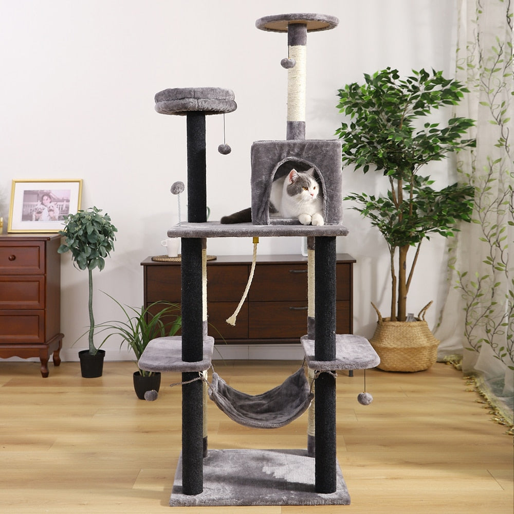 9 Kinds Domestic Delivery Cat Tree House Tower Condo Cat Scratching Post for Indoor Kitten Jumping Toy with Ladder Playing Tree - TIKIJTRONICS 0 SPECIFICATIONSWarehouse: Canada/USA/EU/RussiaType: catsType: Cat Tree Cando/Cat ToysSKU: AMT0005,AMT0012GY,AMT0014GY,AWJ0420,AMT0032NBOrigin: Mainland ChinaNo. of Tiers: Four LayersMaterial: WoodKind: Cat kittenItem Type: cat treesColor: Gray/BeigeCN: ZhejiangBrand Name: PAWZ Road TIKIJTRONICS  (Store description)