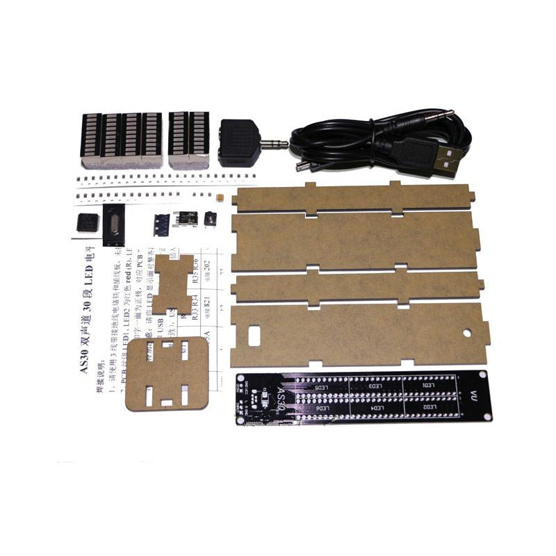 AIYIMA AS30 LED Music Audio Spectrum indicator Amplifier Board SCM Stereo Level indicator VU Meter Speed Adjustable With Case - TIKIJTRONICS 0 SPECIFICATIONSPackage: YesOrigin: Mainland ChinaModel Number: AS30 LED Music Audio Spectrum indicatorMaximum Power Per Channel: NO POWERChannels: 2 (2.0)Brand Name: Aiyima TIKIJTRONICS  (Store description)