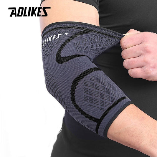 AOLIKES 1PCS Breathable Elbow Support Basketball Football Sports Safety Volleyball Elbow Pad Elastic Elbow Supporter - TIKIJTRONICS # 0