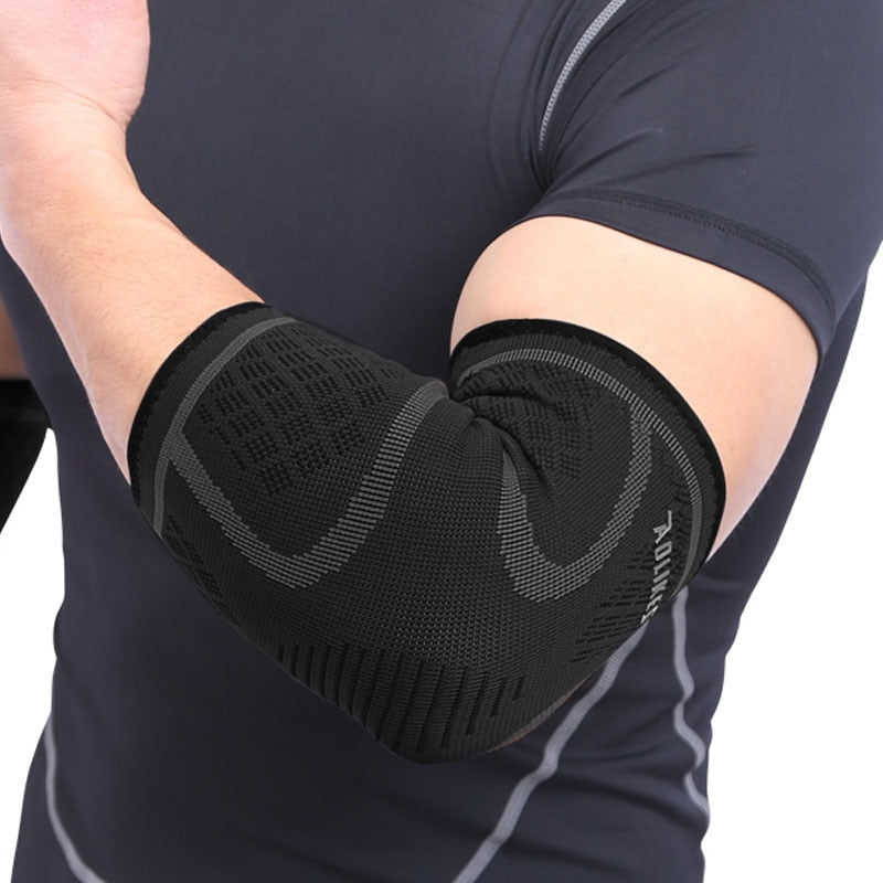 AOLIKES 1PCS Breathable Elbow Support Basketball Football Sports Safety Volleyball Elbow Pad Elastic Elbow Supporter - TIKIJTRONICS # 0