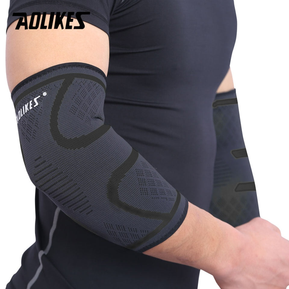 AOLIKES 1PCS Breathable Elbow Support Basketball Football Sports Safety Volleyball Elbow Pad Elastic Elbow Supporter - TIKIJTRONICS # 0