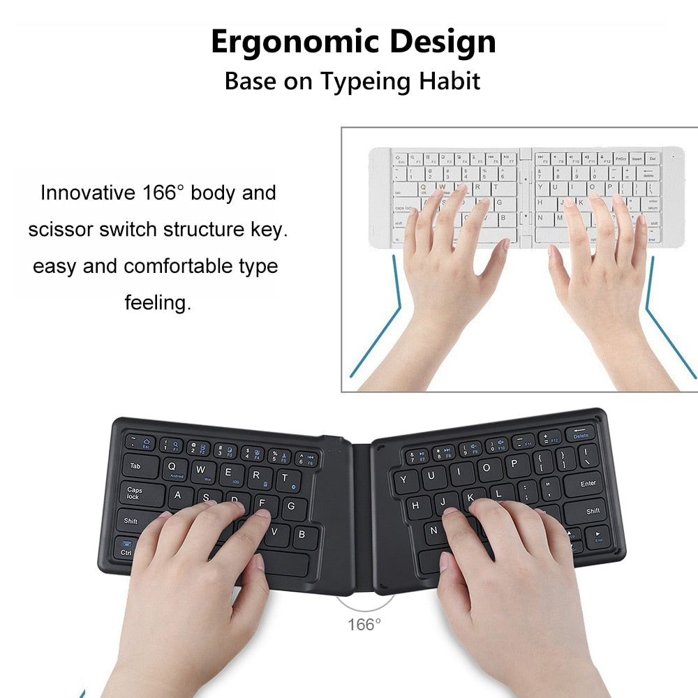 AVATTO A20 Portable Leather Folding Mini Bluetooth Keyboard Foldable Wireless Keypad for iphone,android phone,Tablet,ipad,PC - Premium 0 from TIKIJTRONICS - Just $24.91! Shop now at TIKIJTRONICS