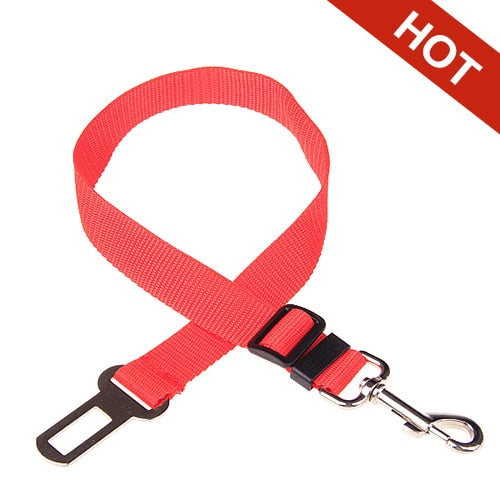 Adjustable Pet Cat Dog Car Seat  Belt Pet Seat Vehicle Dog Harness Lead Clip Safety Lever Traction Dog Collars Dog Accessoires - Premium 0 from TIKIJTRONICS - Just $1.04! Shop now at TIKIJTRONICS