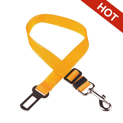 Adjustable Pet Cat Dog Car Seat  Belt Pet Seat Vehicle Dog Harness Lead Clip Safety Lever Traction Dog Collars Dog Accessoires - TIKIJTRONICS # 0