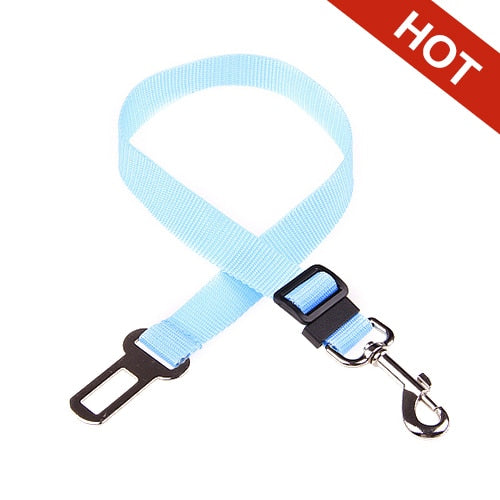 Adjustable Pet Cat Dog Car Seat  Belt Pet Seat Vehicle Dog Harness Lead Clip Safety Lever Traction Dog Collars Dog Accessoires - TIKIJTRONICS # 0