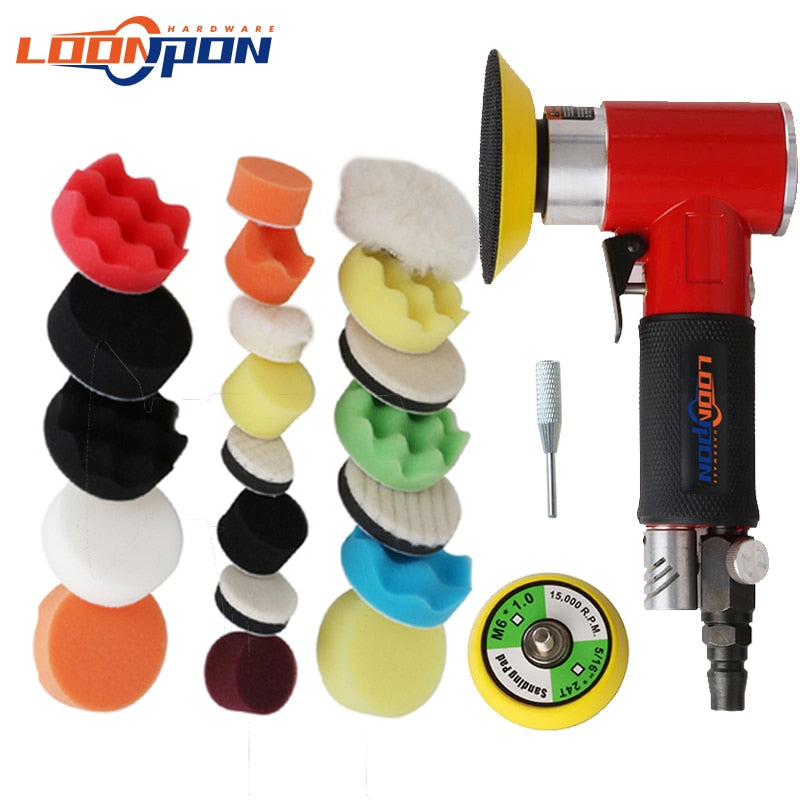 Air Sander Polishing Machine 2/3 Inch Polishing Pad Sponge Disc Set Pneumatic Polishing Grinder Car Track Polishing Machine - Premium 0 from TIKIJTRONICS - Just $9.80! Shop now at TIKIJTRONICS