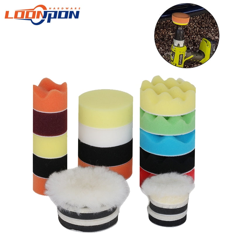 Air Sander Polishing Machine 2/3 Inch Polishing Pad Sponge Disc Set Pneumatic Polishing Grinder Car Track Polishing Machine - Premium 0 from TIKIJTRONICS - Just $9.80! Shop now at TIKIJTRONICS