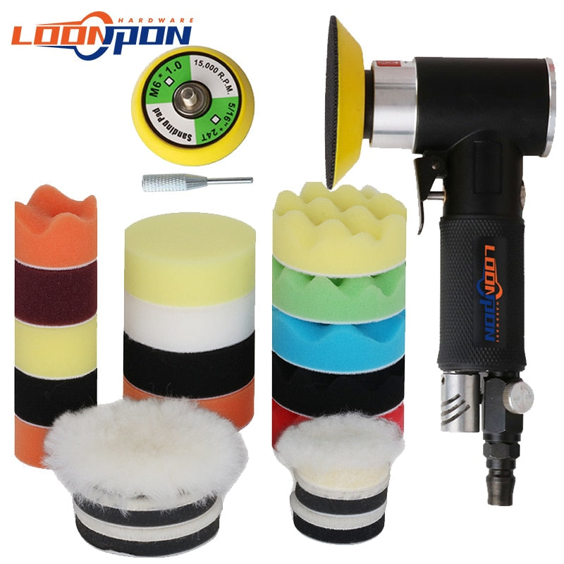 Air Sander Polishing Machine 2/3 Inch Polishing Pad Sponge Disc Set Pneumatic Polishing Grinder Car Track Polishing Machine - Premium 0 from TIKIJTRONICS - Just $9.80! Shop now at TIKIJTRONICS