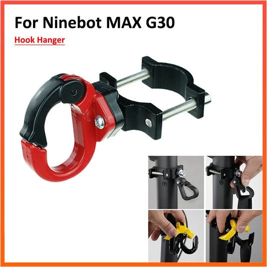 Aluminium Alloy Hanging Bag Hook For NINEBOT MAX G30 Electric Scooter Claw Hanger Gadget Hook E-bike Accessories - TIKIJTRONICS 0 SPECIFICATIONSis_customized: YesUse2: for xiaomi M365 scooterUse1: for ninebot max G30 scooterType: HookOrigin: Mainland ChinaModel Number: for NINEBOT scooterMaterial: aluminum alloyApplicable: to bicycles, electric vehicle TIKIJTRONICS  (Store description)