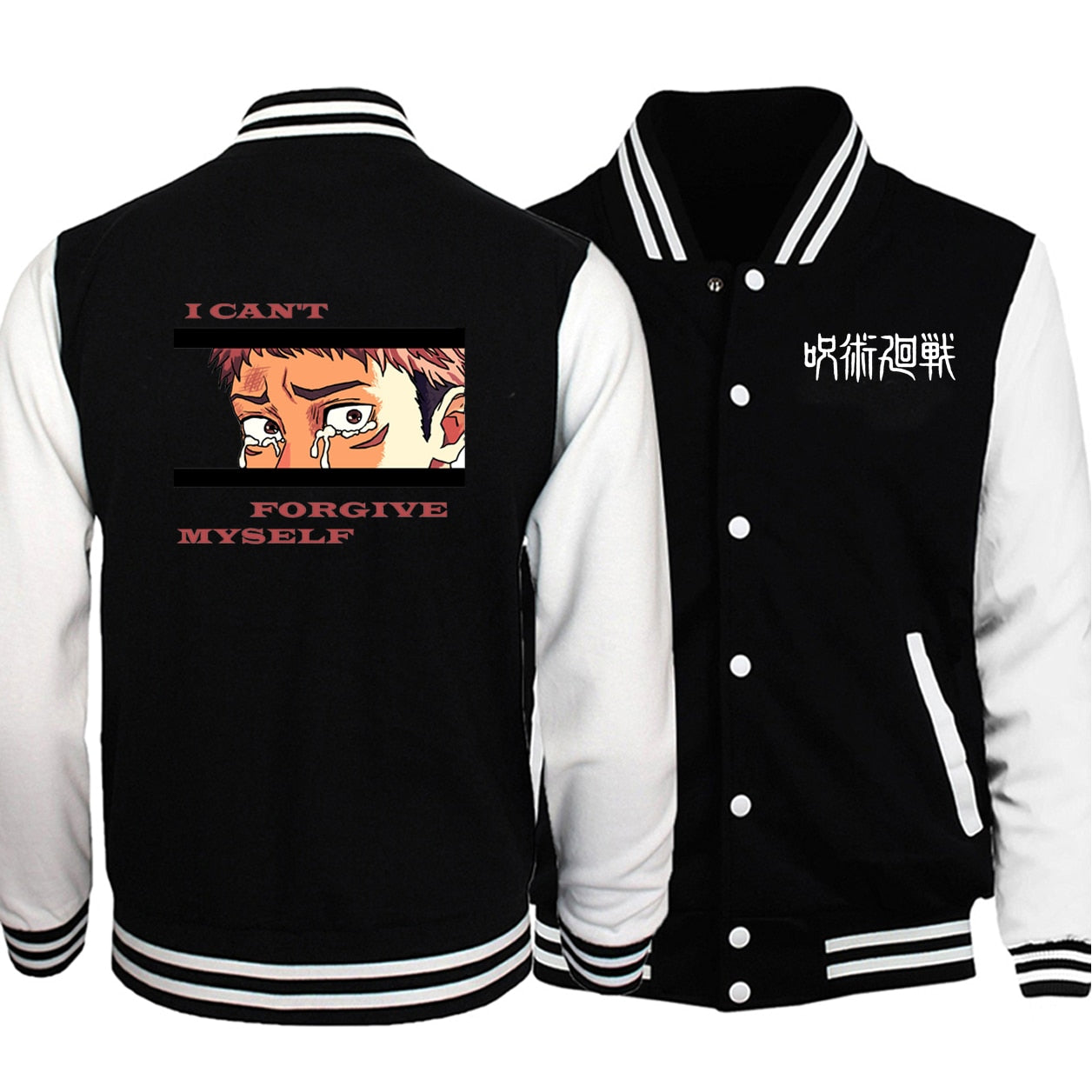 Anime Jujutsu Kaisen Spring Jacket Mens 2021 New Fashion Brand Clothing Baseball Uniform Sweatshirts Man's Tracksuit Hoodies - Premium 0 from TIKIJTRONICS - Just $14.82! Shop now at TIKIJTRONICS