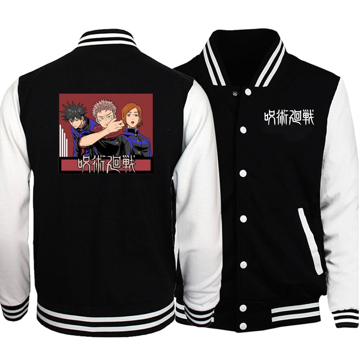 Anime Jujutsu Kaisen Spring Jacket Mens 2021 New Fashion Brand Clothing Baseball Uniform Sweatshirts Man's Tracksuit Hoodies - Premium 0 from TIKIJTRONICS - Just $14.82! Shop now at TIKIJTRONICS