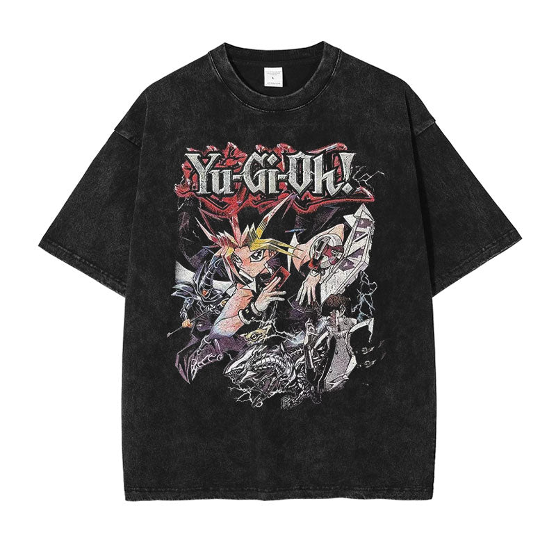 Anime Yu Gi Oh T Shirt Men Harajuku Blue Eyes White Dragon Graphic T-shirts Streetwear Casual Style Manga Tops Tees 100% Cotton - Premium 0 from TIKIJTRONICS - Just $22.15! Shop now at TIKIJTRONICS