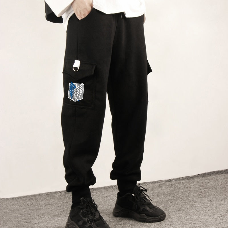 Anime Attack on Titan Sports Sweat Pants Shingeki No Kyojin Sweatpants Cosplay Costume Jogging Pants Men Women Trousers - TIKIJTRONICS 0 SPECIFICATIONSSpecial Use: CostumesSource Type: animeSource Countries: Japan and South KoreaOrigin: Mainland ChinaModel Number: PantsMaterial: Cotton , PolyesterItem Type: BottomsGender: UnisexDepartment Name: AdultComponents: PantsCharacters: Eren LeviCN: GuangdongBrand Name: Cute Unicorn TIKIJTRONICS  (Store description)