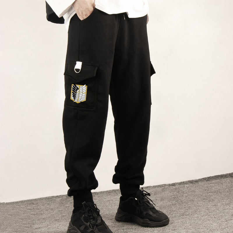 Anime Attack on Titan Sports Sweat Pants Shingeki No Kyojin Sweatpants Cosplay Costume Jogging Pants Men Women Trousers - TIKIJTRONICS 0 SPECIFICATIONSSpecial Use: CostumesSource Type: animeSource Countries: Japan and South KoreaOrigin: Mainland ChinaModel Number: PantsMaterial: Cotton , PolyesterItem Type: BottomsGender: UnisexDepartment Name: AdultComponents: PantsCharacters: Eren LeviCN: GuangdongBrand Name: Cute Unicorn TIKIJTRONICS  (Store description)