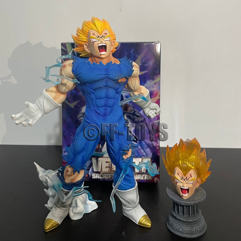 Anime Dragon Ball Z GK Vegeta Figure Self-destruct Majin Vegeta Figurine 27CM PVC Action Figures Collection Model Toys Gifts - TIKIJTRONICS # 0