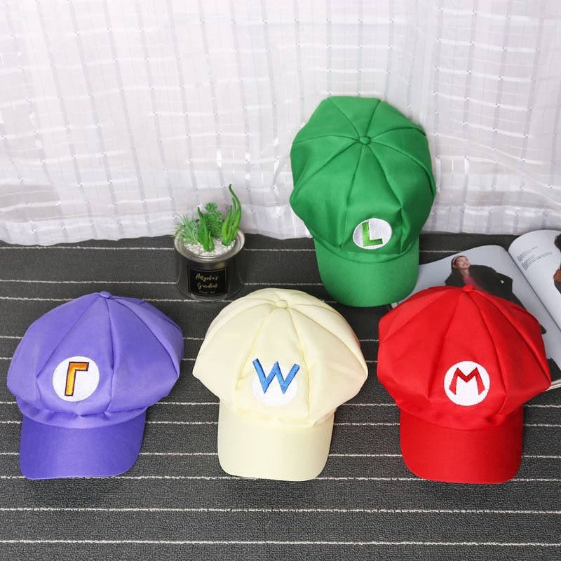 Anime Super Hat Cap Luigi Bros Letter Printed Cosplay Cartoon Baseball Costume for Adult Hats Waluigi Wario Odyssey Cappy 3D Hat - TIKIJTRONICS 0 SPECIFICATIONSTop Type: FlatSpecial Use: CostumesPattern Type: AnimalOrigin: Mainland ChinaModel Number: C29Material: Cotton,PolyesterItem Type: HatsGender: UnisexDepartment Name: AdultCN: GuangdongBrand Name: OOYIOAD TIKIJTRONICS  (Store description)