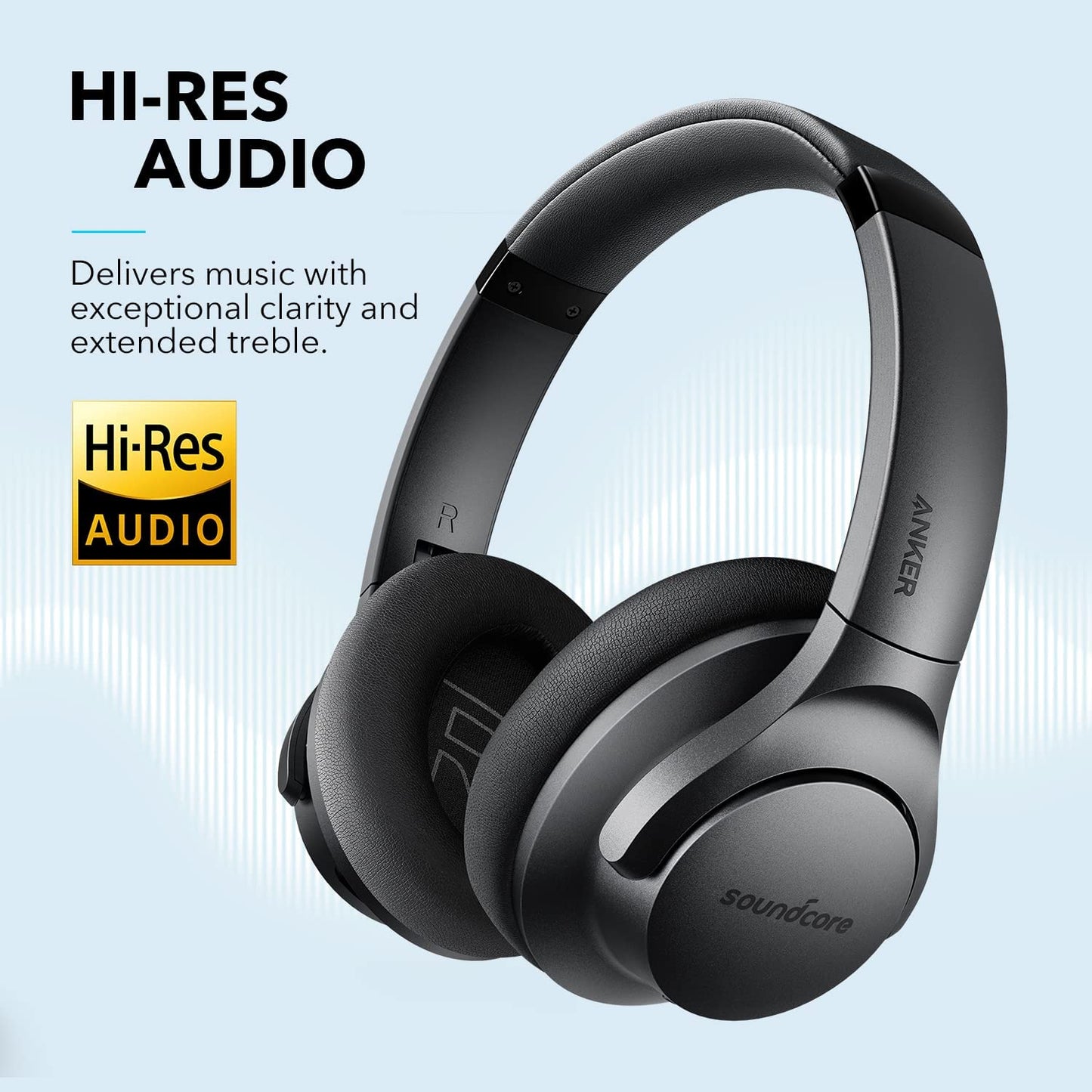 Anker Soundcore Life Q20 Hybrid Active Noise Cancelling Headphones, Wireless Over Ear Bluetooth Headphones - Premium 0 from TIKIJTRONICS - Just $55.48! Shop now at TIKIJTRONICS