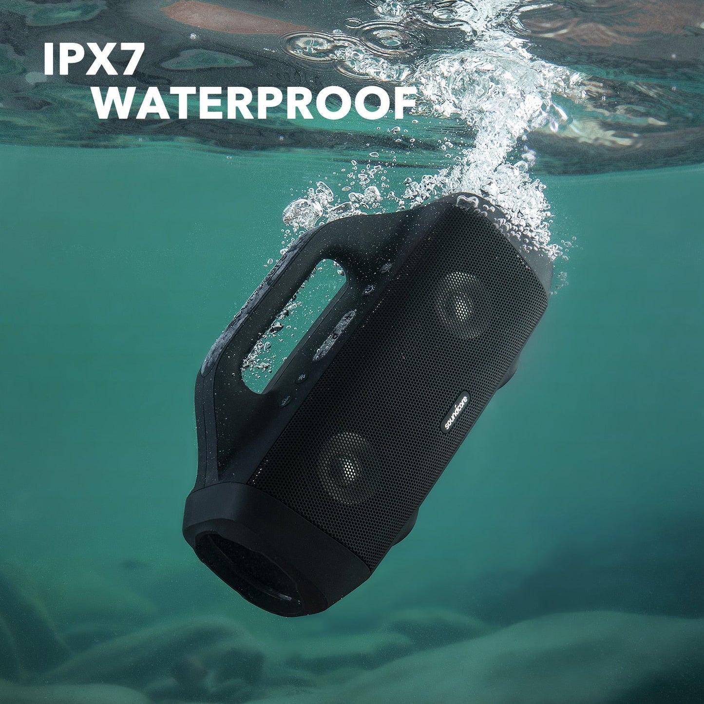 Anker Soundcore Motion Boom Outdoor bluetooth Speaker with Titanium Drivers, BassUp Technology, IPX7 Waterproof, 24H Playtime.