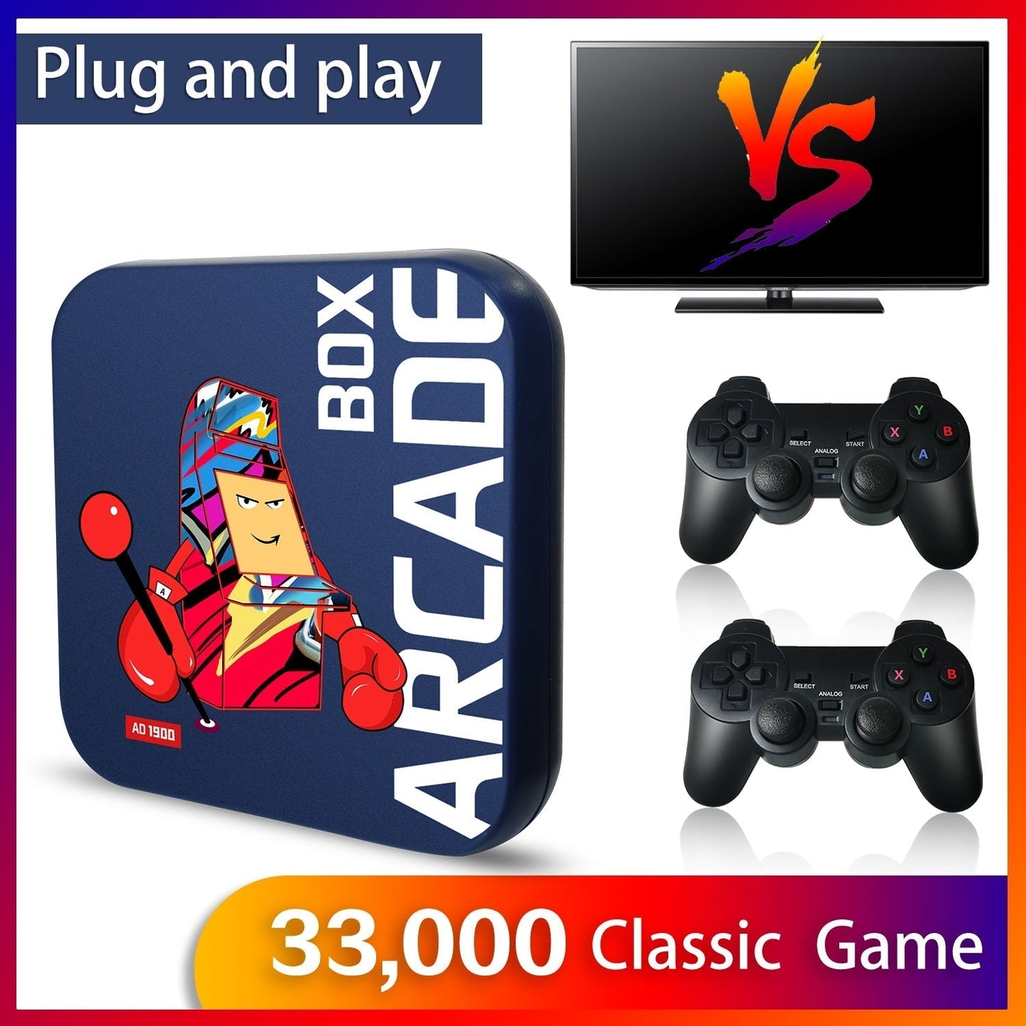 Arcade Box Game Console for PS1/DC/N64 Retro Game Super Console Video Game Console 4K HD Display on TV Game Box Emulator Console - Premium 0 from TIKIJTRONICS - Just $45.05! Shop now at TIKIJTRONICS