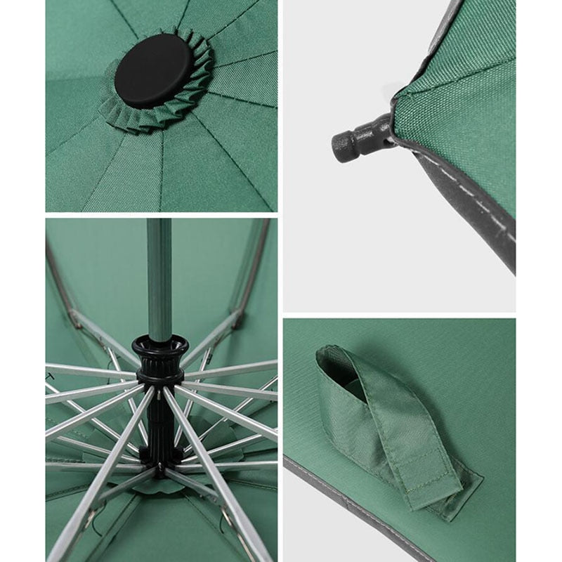 Automatic Umbrella Reverse Folding Business Umbrella With Reflective Strips Umbrellas Rain For Men Women Windproof Male Parasol - TIKIJTRONICS 0 SPECIFICATIONSType: UmbrellasSize: 48-53cm radiusProduct: Sunny and Rainy UmbrellaPattern: Three-folding UmbrellaPanel Material: PONGEEOrigin: Mainland ChinaModel Number: UA200110Material: Aluminum Alloy TubeFunction: FoldingControl: Fully-automaticBrand Name: HUIJIAge Group: Adults TIKIJTRONICS  (Store description)