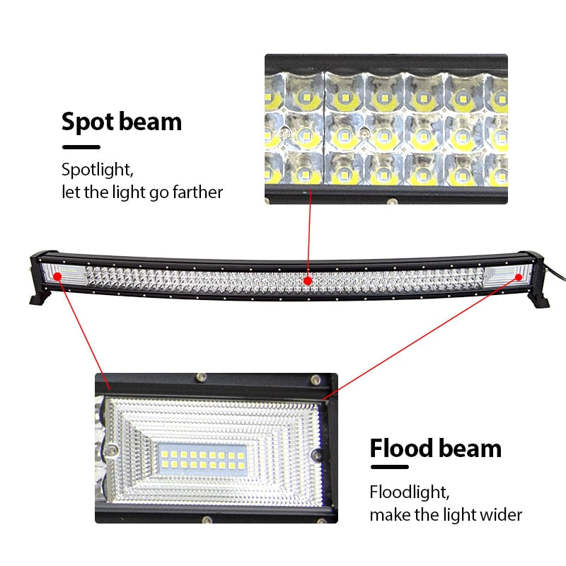 Auxtings 22 32 42 50 52'' Inch Curved Led Light Bar COMBO Led Work light 3D 7D bar Driving Offroad Car Truck 4x4 SUV ATV 12V 24V - TIKIJTRONICS 0 SPECIFICATIONSWorking Temperature: -40-85 degree CelsiusType: Light BarShape: CurvedRows: Dual RowPosition: SidesOrigin: Mainland ChinaLength: 21 32 42 52 inchIngress Protection: IP67External Testing Certification: ceColor Temperature: 6000KBrand Name: AuxtingsBeam Angle: Combo210236161: 202544808 TIKIJTRONICS  (Store description)