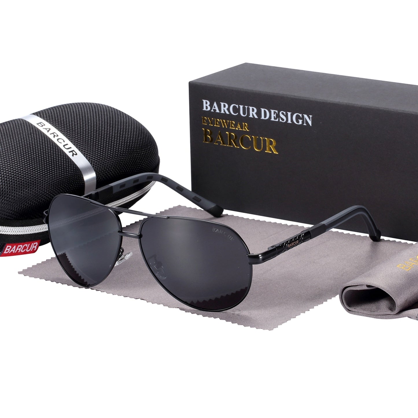 BARCUR Men sunglasses Polarized UV400 Protection Driving Sun Glasses Women Male Oculos de sol - TIKIJTRONICS 0 SPECIFICATIONSStyle: PilotOrigin: Mainland ChinaModel Number: BC8768Lenses Optical Attribute: MIRROR,UV400,POLARIZEDLenses Material: PolycarbonateLens Width: 63mmLens Height: 52mmItem Type: EyewearGender: MENFrame Material: Stainless SteelEyewear Type: SunglassesDepartment Name: AdultCertification: CEBrand Name: BARCUR TIKIJTRONICS  (Store description)