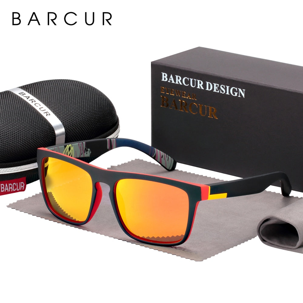 BARCUR NEW Polarized Sunglasses Men Driving Shades Male Sun Glasses For Men Oculos de sol - TIKIJTRONICS 0 SPECIFICATIONSStyle: SquareOrigin: Mainland ChinaModel Number: BC2120Lenses Optical Attribute: MIRROR,UV400,Anti-reflective,POLARIZEDLenses Material: PolycarbonateLens Width: 57mmLens Height: 45mmItem Type: EyewearGender: MENFrame Material: Plastic TitaniumEyewear Type: SunglassesDepartment Name: AdultCertification: CEBrand Name: BARCUR TIKIJTRONICS  (Store description)