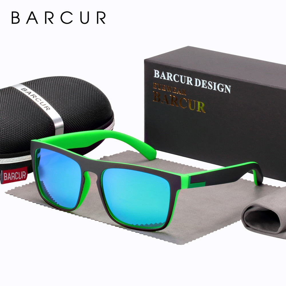 BARCUR NEW Polarized Sunglasses Men Driving Shades Male Sun Glasses For Men Oculos de sol - TIKIJTRONICS 0 SPECIFICATIONSStyle: SquareOrigin: Mainland ChinaModel Number: BC2120Lenses Optical Attribute: MIRROR,UV400,Anti-reflective,POLARIZEDLenses Material: PolycarbonateLens Width: 57mmLens Height: 45mmItem Type: EyewearGender: MENFrame Material: Plastic TitaniumEyewear Type: SunglassesDepartment Name: AdultCertification: CEBrand Name: BARCUR TIKIJTRONICS  (Store description)