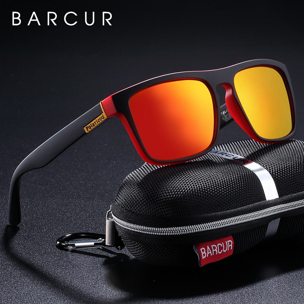 BARCUR NEW Polarized Sunglasses Men Driving Shades Male Sun Glasses For Men Oculos de sol - TIKIJTRONICS 0 SPECIFICATIONSStyle: SquareOrigin: Mainland ChinaModel Number: BC2120Lenses Optical Attribute: MIRROR,UV400,Anti-reflective,POLARIZEDLenses Material: PolycarbonateLens Width: 57mmLens Height: 45mmItem Type: EyewearGender: MENFrame Material: Plastic TitaniumEyewear Type: SunglassesDepartment Name: AdultCertification: CEBrand Name: BARCUR TIKIJTRONICS  (Store description)