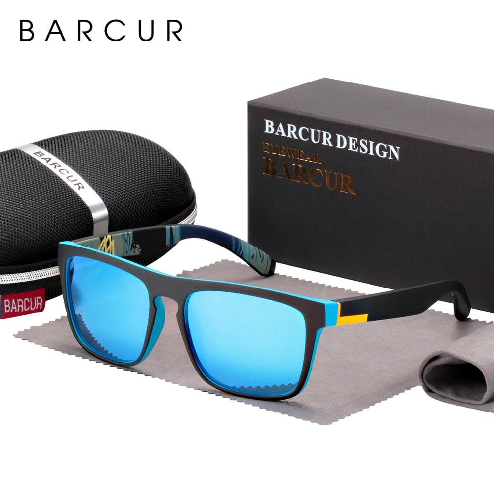 BARCUR NEW Polarized Sunglasses Men Driving Shades Male Sun Glasses For Men Oculos de sol - TIKIJTRONICS 0 SPECIFICATIONSStyle: SquareOrigin: Mainland ChinaModel Number: BC2120Lenses Optical Attribute: MIRROR,UV400,Anti-reflective,POLARIZEDLenses Material: PolycarbonateLens Width: 57mmLens Height: 45mmItem Type: EyewearGender: MENFrame Material: Plastic TitaniumEyewear Type: SunglassesDepartment Name: AdultCertification: CEBrand Name: BARCUR TIKIJTRONICS  (Store description)