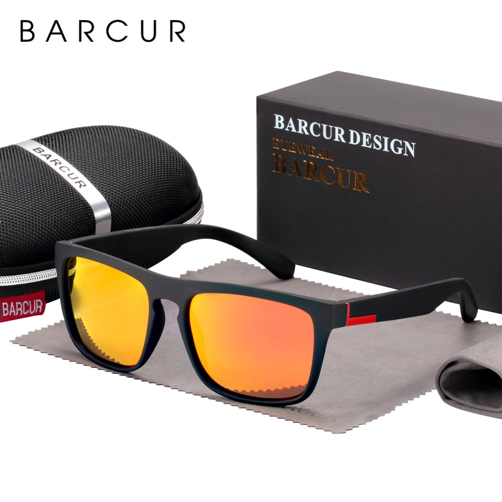 BARCUR NEW Polarized Sunglasses Men Driving Shades Male Sun Glasses For Men Oculos de sol - TIKIJTRONICS 0 SPECIFICATIONSStyle: SquareOrigin: Mainland ChinaModel Number: BC2120Lenses Optical Attribute: MIRROR,UV400,Anti-reflective,POLARIZEDLenses Material: PolycarbonateLens Width: 57mmLens Height: 45mmItem Type: EyewearGender: MENFrame Material: Plastic TitaniumEyewear Type: SunglassesDepartment Name: AdultCertification: CEBrand Name: BARCUR TIKIJTRONICS  (Store description)