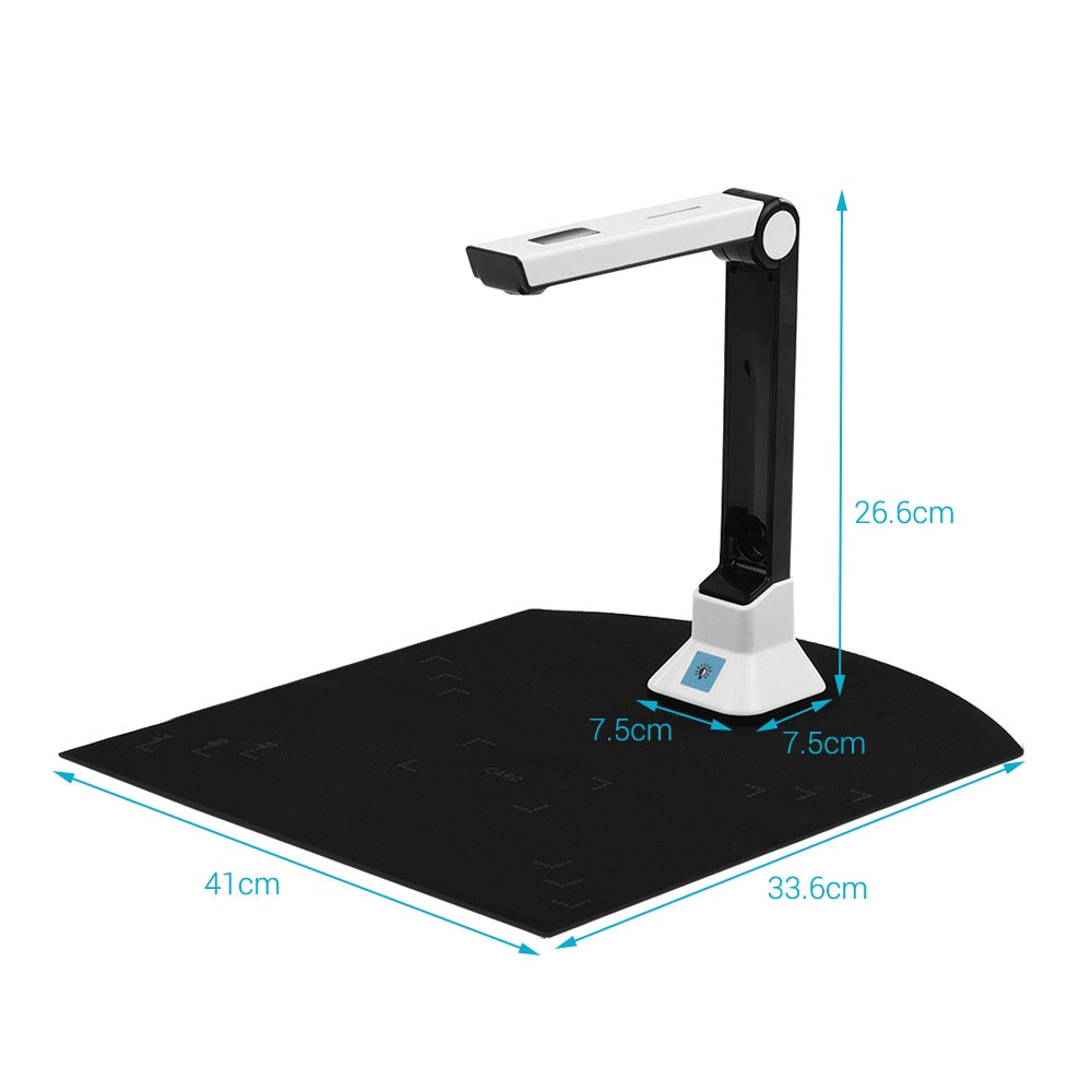 BK50 Portable 10 Mega-pixel High Definition Book Scanner Capture Size A4 Document Camera for File Recognition Scanner - TIKIJTRONICS # 0