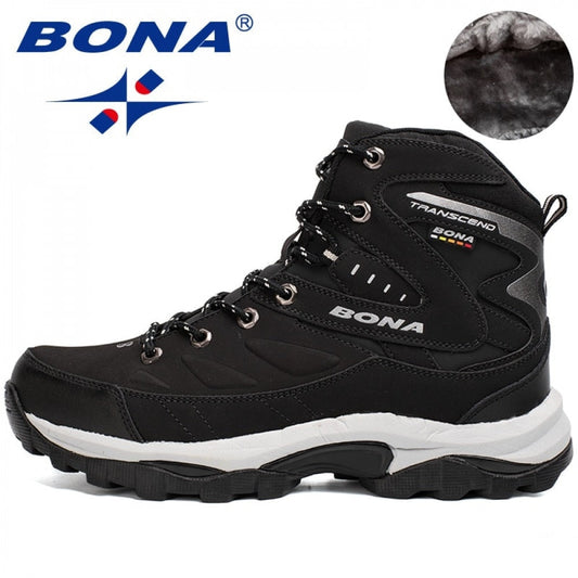 BONA New Hot Style Men Hiking Shoes Winter Outdoor Walking Jogging Shoes Mountain Sport Boots Climbing Sneakers Free Shipping - TIKIJTRONICS # 0