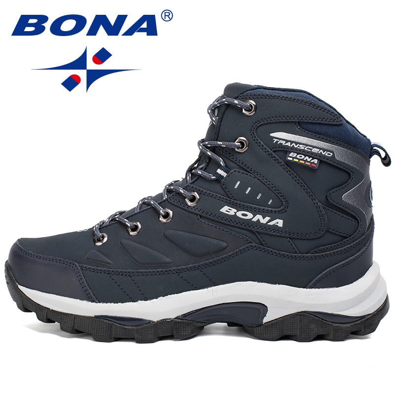 BONA New Hot Style Men Hiking Shoes Winter Outdoor Walking Jogging Shoes Mountain Sport Boots Climbing Sneakers Free Shipping - TIKIJTRONICS # 0