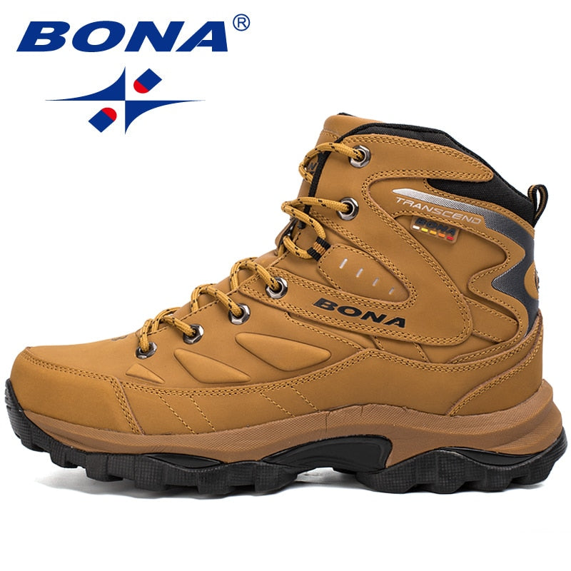 BONA New Hot Style Men Hiking Shoes Winter Outdoor Walking Jogging Shoes Mountain Sport Boots Climbing Sneakers Free Shipping - TIKIJTRONICS # 0