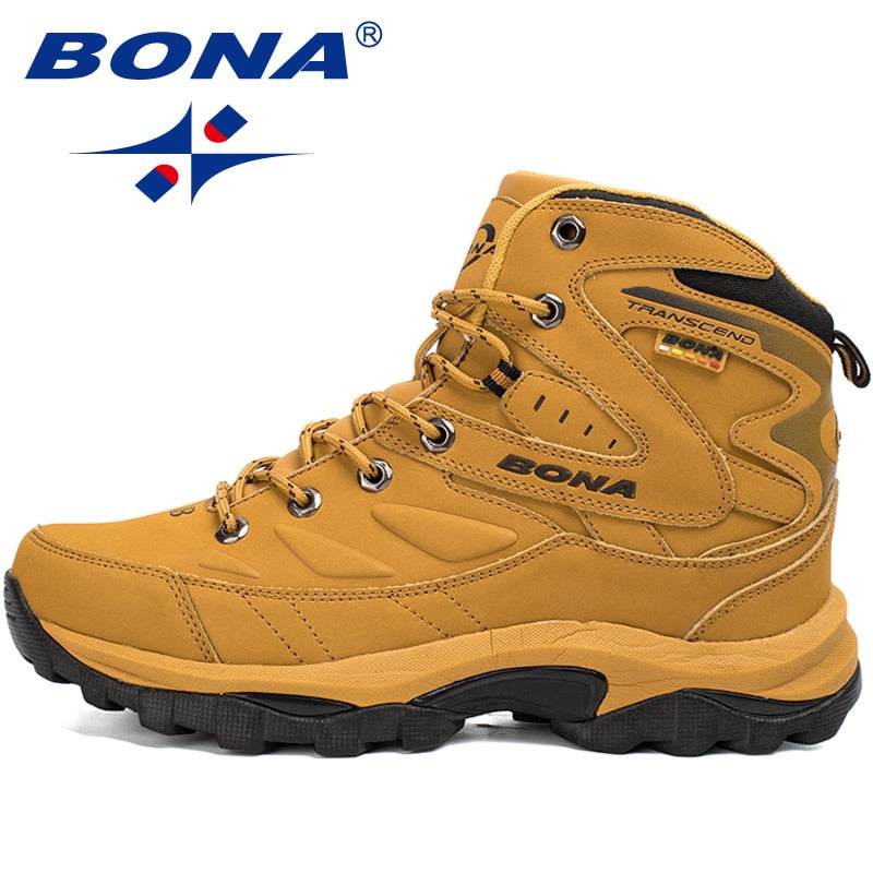 BONA New Hot Style Men Hiking Shoes Winter Outdoor Walking Jogging Shoes Mountain Sport Boots Climbing Sneakers Free Shipping - TIKIJTRONICS # 0