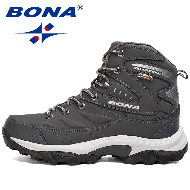 BONA New Hot Style Men Hiking Shoes Winter Outdoor Walking Jogging Shoes Mountain Sport Boots Climbing Sneakers Free Shipping - TIKIJTRONICS # 0