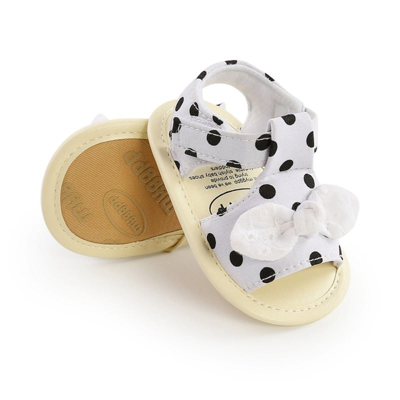 Baby Girl Shoes Elegant Polka Dot Baby Toddler Princess Shoes Anti-slip Sandals Girls Kid Baby Summer Sandals - TIKIJTRONICS 0 SPECIFICATIONSWhether Plugged: noUpper Material: PUShoes Length: 10.5cm,11cm,11.5cm,12cm,12.5cm,13cmSeason: SummerOutsole Material: CottonOrigin: Mainland ChinaItem Type: SandalsHeel Type: Flat withGender: Baby GirlsFit: Fits true to size, take your normal sizeDepartment Name: BabyAge Range: Maternity,0-6m,7-12m,13-24m TIKIJTRONICS  (Store description)