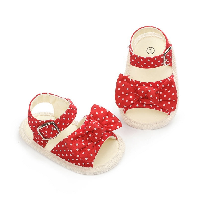 Baby Girl Shoes Elegant Polka Dot Baby Toddler Princess Shoes Anti-slip Sandals Girls Kid Baby Summer Sandals - TIKIJTRONICS 0 SPECIFICATIONSWhether Plugged: noUpper Material: PUShoes Length: 10.5cm,11cm,11.5cm,12cm,12.5cm,13cmSeason: SummerOutsole Material: CottonOrigin: Mainland ChinaItem Type: SandalsHeel Type: Flat withGender: Baby GirlsFit: Fits true to size, take your normal sizeDepartment Name: BabyAge Range: Maternity,0-6m,7-12m,13-24m TIKIJTRONICS  (Store description)