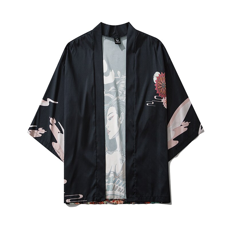 Bebovizi 2020 Japanese Style Casual Kimono Streetwear Men Women Fashion Cardigan Japan Harajuku Anime Thin Robe Clothes - TIKIJTRONICS 0 SPECIFICATIONSType: KIMONOSpecial Use: Traditional ClothingSleeve Length(cm): halfOrigin: Mainland ChinaMaterial: PolyesterItem Type: Asia & Pacific Islands ClothingGender: MEN TIKIJTRONICS  (Store description)