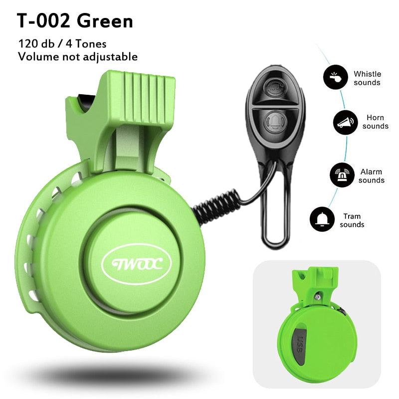 Bike Bell Charging Speaker USB Recharged Mini Electric Bike Horn 4 Modes Cycling Electric Bicycle Accessories for Scooter, MTB - Premium 0 from TIKIJTRONICS - Just $9.39! Shop now at TIKIJTRONICS