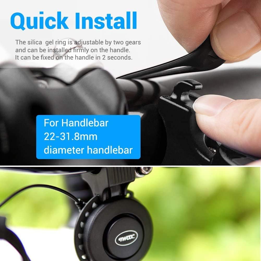 Bike Bell Charging Speaker USB Recharged Mini Electric Bike Horn 4 Modes Cycling Electric Bicycle Accessories for Scooter, MTB - Premium 0 from TIKIJTRONICS - Just $9.39! Shop now at TIKIJTRONICS