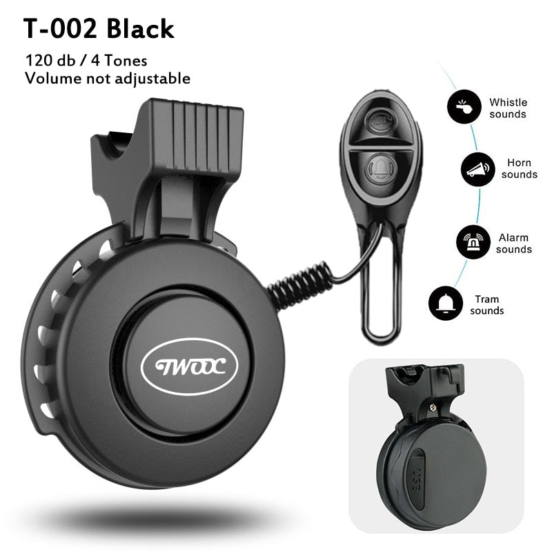 Bike Bell Charging Speaker USB Recharged Mini Electric Bike Horn 4 Modes Cycling Electric Bicycle Accessories for Scooter, MTB - Premium 0 from TIKIJTRONICS - Just $9.39! Shop now at TIKIJTRONICS