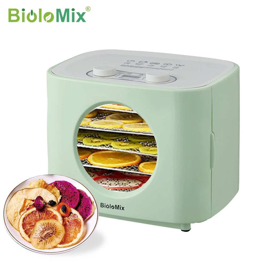 BioloMix 5 Metal Trays Food Dehydrator Fruits Dryer with Brewing Function Digital LED Display For Jerky, Herbs, Meat,Vegetable - TIKIJTRONICS 0 SPECIFICATIONSOrigin: Mainland ChinaModel Number: BFD0108Certification: CE,RoHSBrand Name: Biolomix TIKIJTRONICS  (Store description)