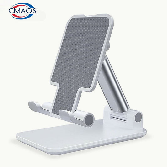 CMAOS  Metal Desktop Tablet Holder Table Cell Foldable Extend Support Desk Mobile Phone Holder Stand For iPhone iPad Adjustable - TIKIJTRONICS # 0