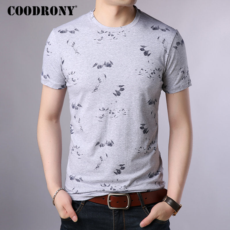 COODRONY T Shirt Men Cotton Men's Shirt 2019 Summer O-Neck T-shirt Men Streetwear Short Sleeve Tee Shirt Homme Floral Top S95014 - TIKIJTRONICS 0 SPECIFICATIONSTops Type: TeesStyle: CasualSleeve Style: NormalSleeve Length(cm): ShortSale by Pack: NoPattern Type: FloralMaterial: Polyester,CottonItem Type: TopsHooded: NoGender: MENFabric Type: KnittedCollar: O-NeckBrand Name: COODRONY TIKIJTRONICS  (Store description)