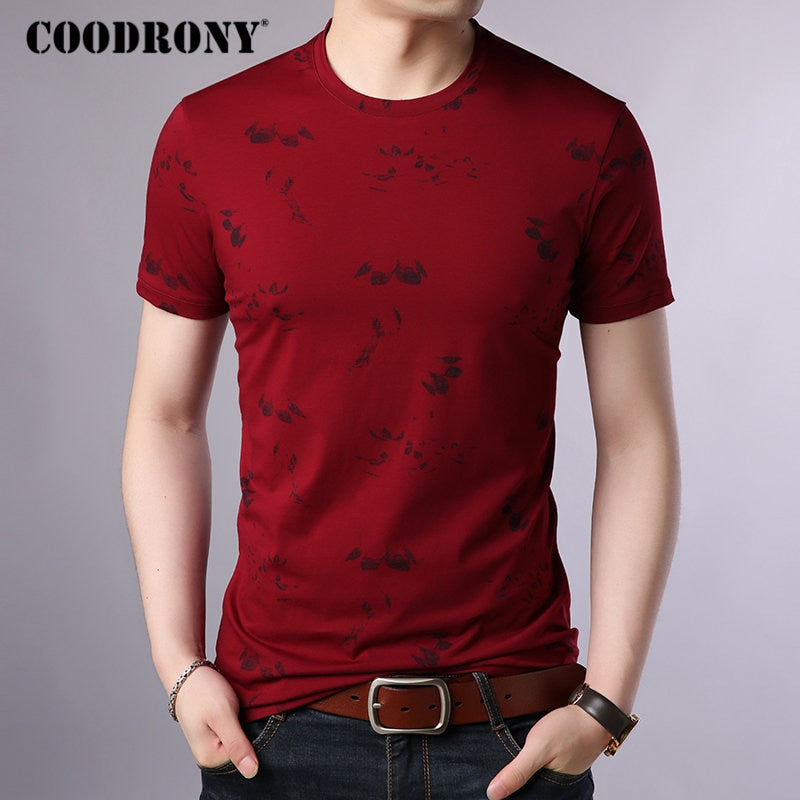 COODRONY T Shirt Men Cotton Men's Shirt 2019 Summer O-Neck T-shirt Men Streetwear Short Sleeve Tee Shirt Homme Floral Top S95014 - TIKIJTRONICS 0 SPECIFICATIONSTops Type: TeesStyle: CasualSleeve Style: NormalSleeve Length(cm): ShortSale by Pack: NoPattern Type: FloralMaterial: Polyester,CottonItem Type: TopsHooded: NoGender: MENFabric Type: KnittedCollar: O-NeckBrand Name: COODRONY TIKIJTRONICS  (Store description)